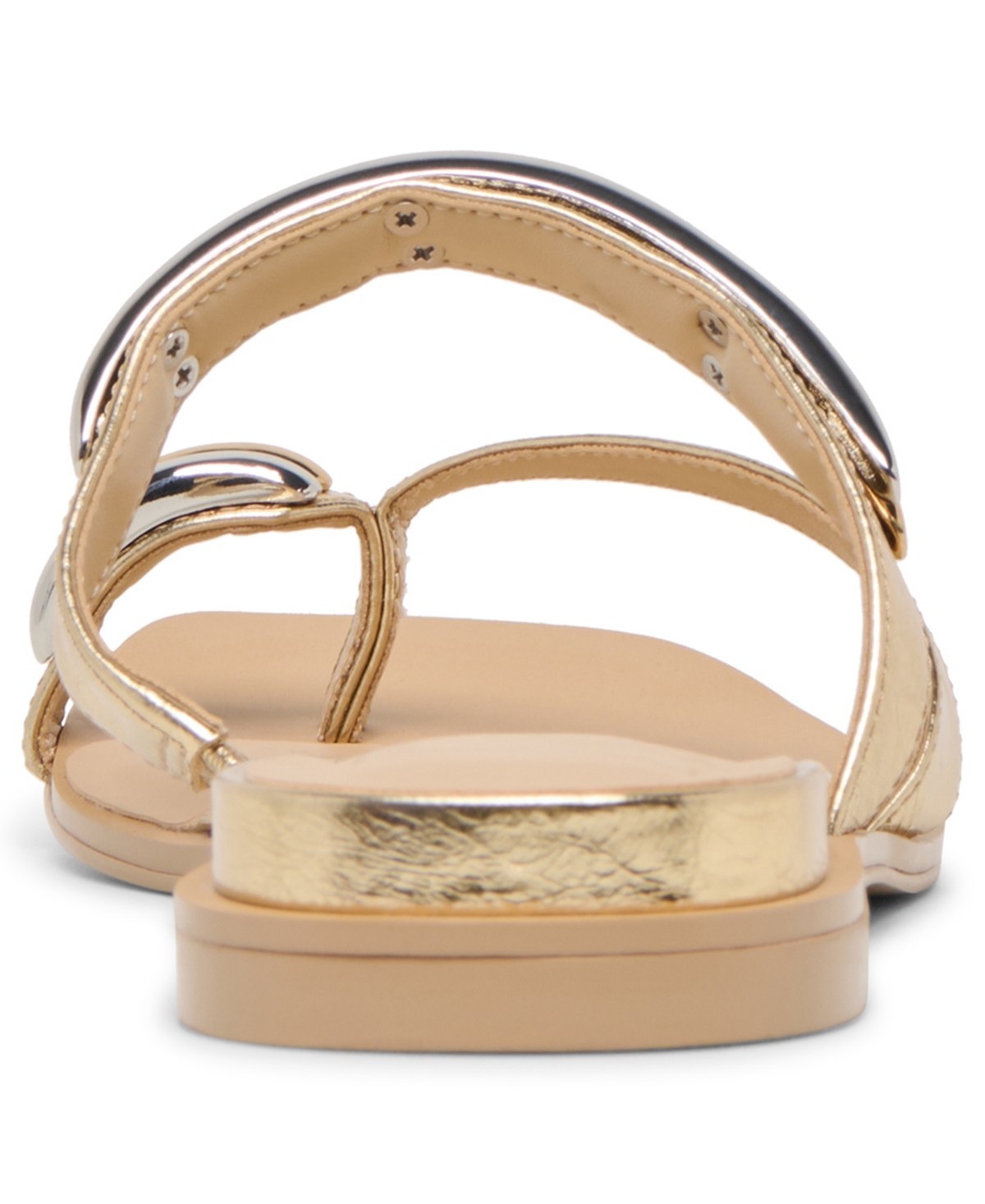 Dolce Vita Women's Tarina Square Toe Embellished Flat Sandals