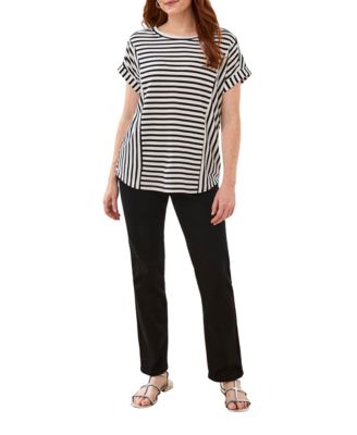 Women's Cuffed Sleeve French Terry Top