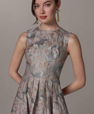 Floral Jacquard Dress - Macy's
