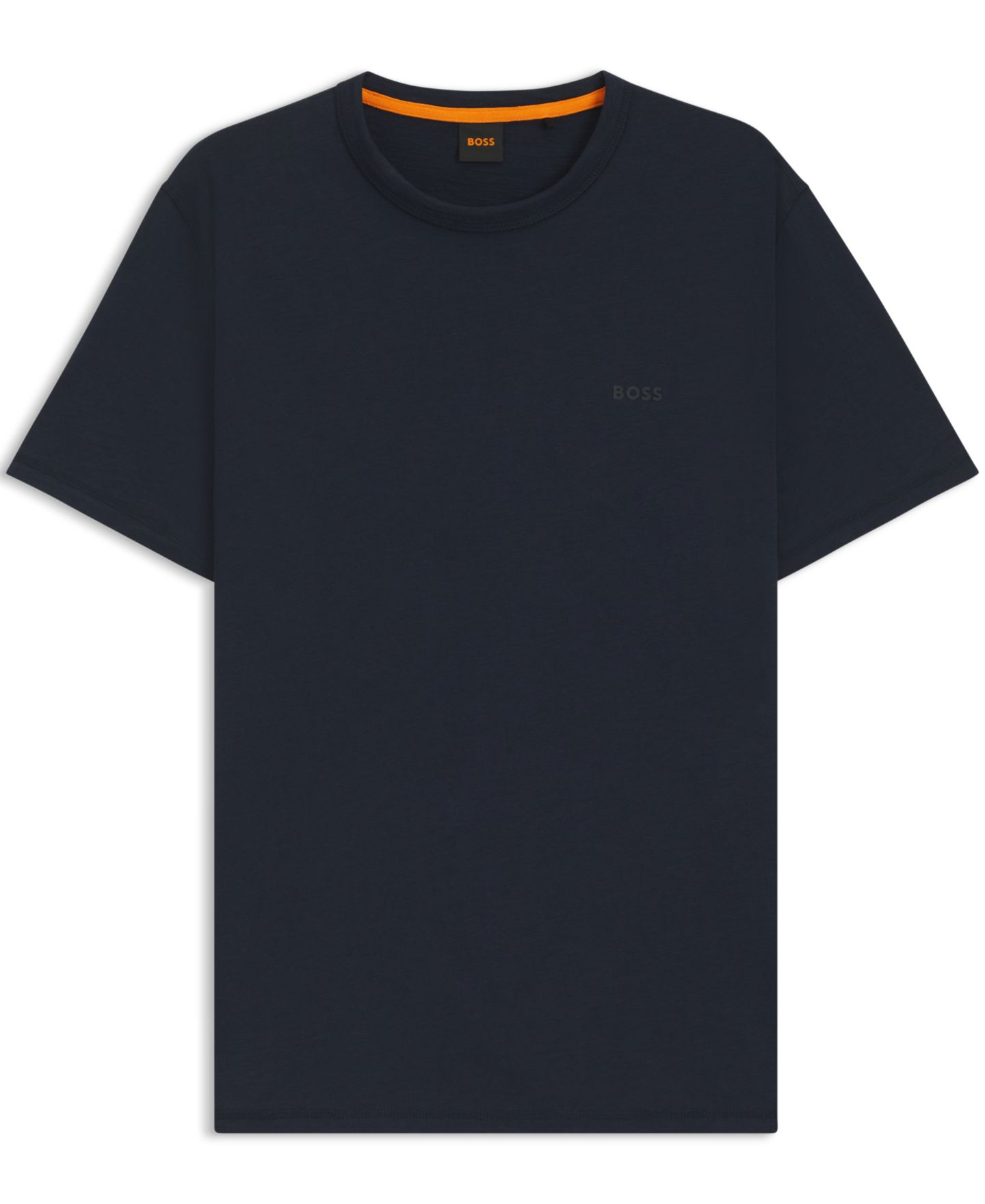 Мужская футболка Hugo Boss Cotton-Jersey Regular-Fit, цвет: Тёмный синий — фото 3