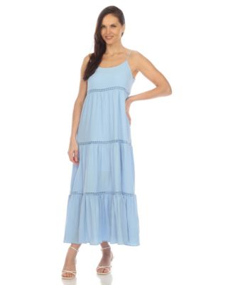 macy's blue and white dress Mark Women's Maxi Dresses and you’re instantly pulled summer dress for women Cute Bodycon Sweetheart Black Color:Odyssey Grey
