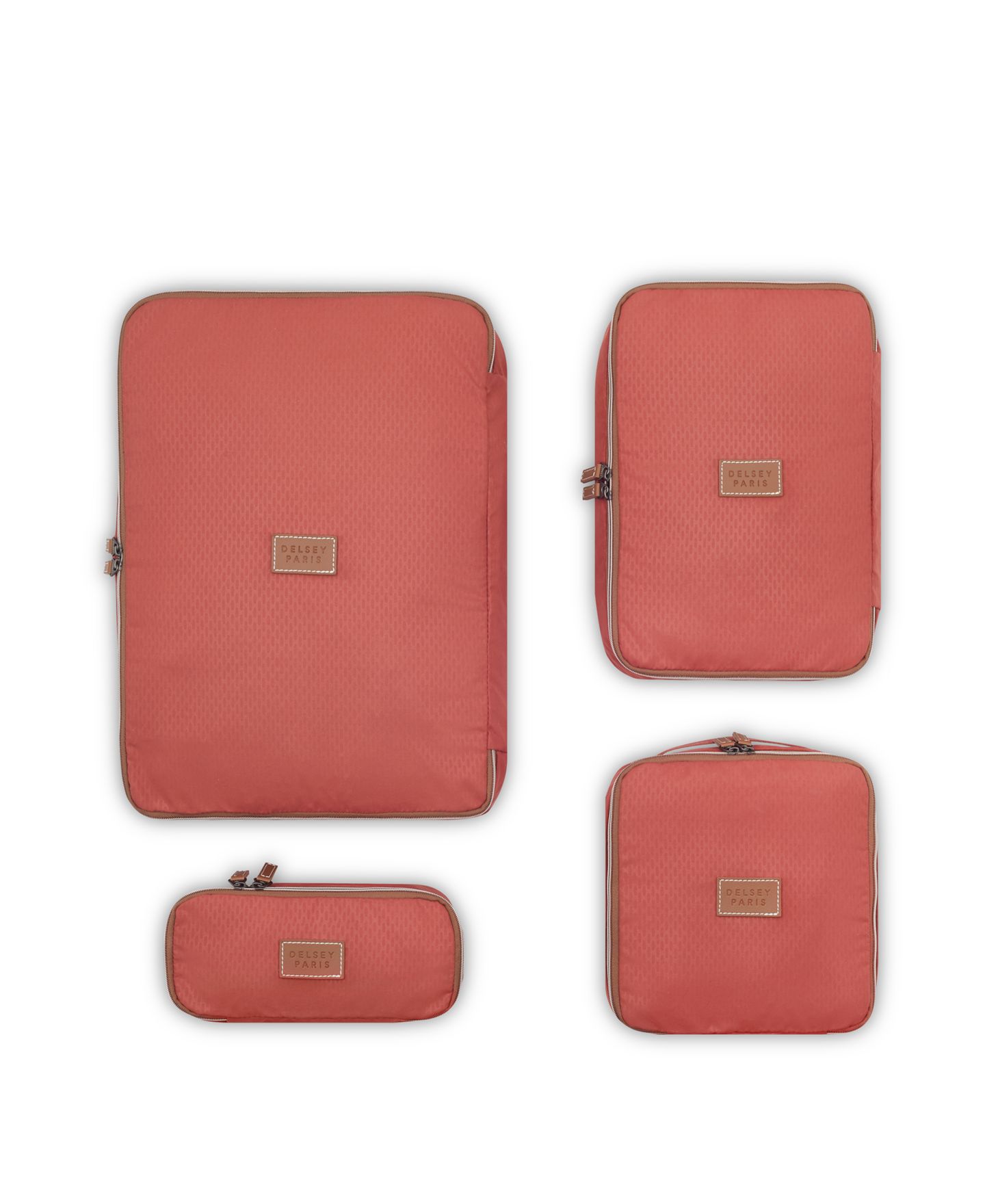 Сумки Delsey Paris Chatelet Air 2.0 Packing Cubes, Set of 4, цвет: Терракотовый — фото 8