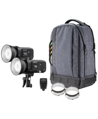 FJ Wireless 2-Light Portable Portrait Flash Kit with FJ-X3 M Multi-Brand Wireless Trigger