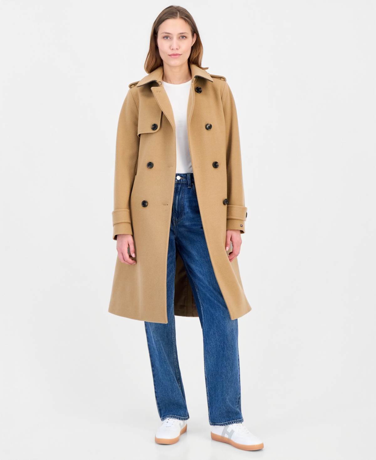 Tommy Hilfiger Women's Double-Breasted Trench Coat
