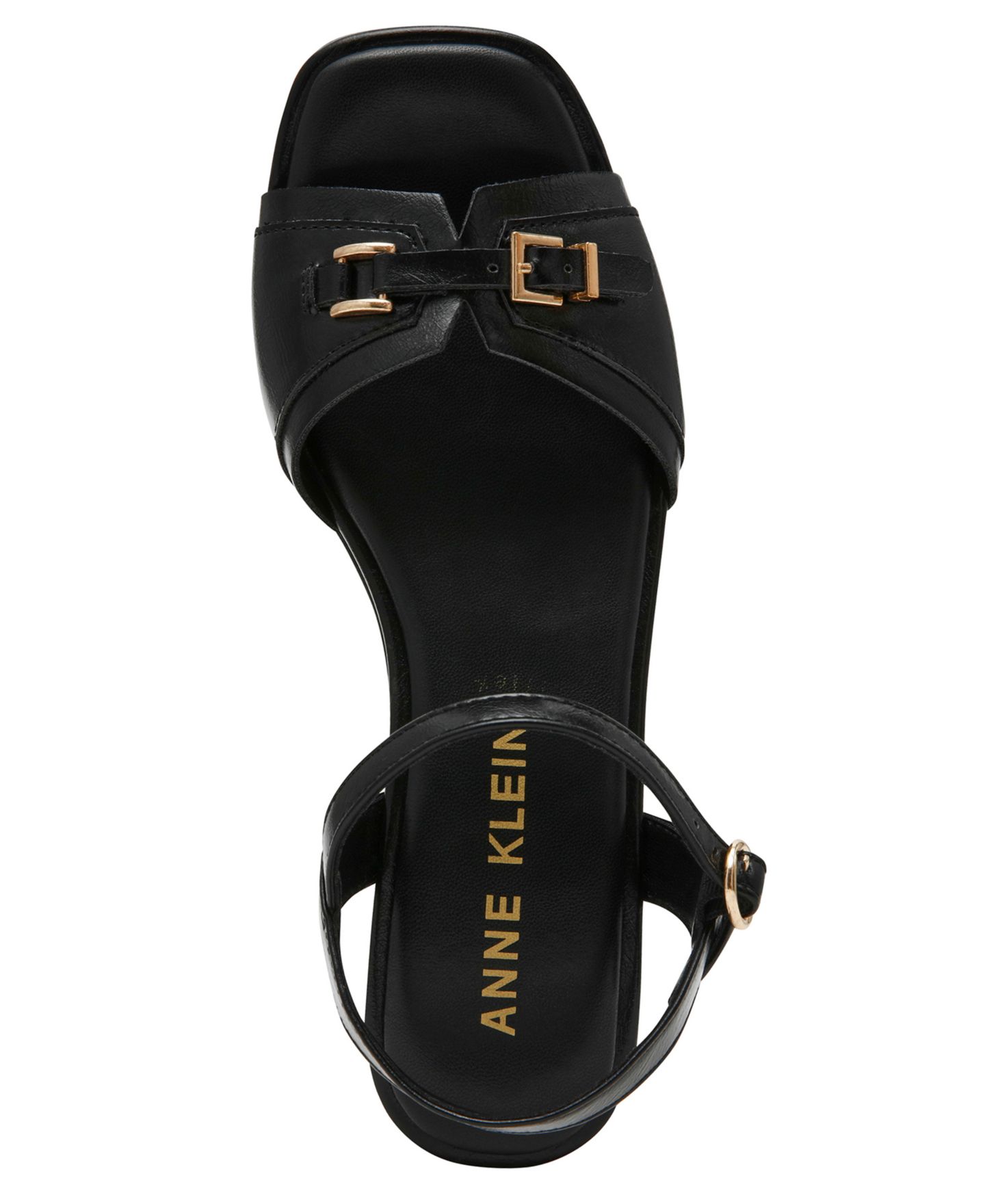 Женские сандалии Anne Klein Sky Platform Wedge, цвет: Чёрный гладкий — фото 4