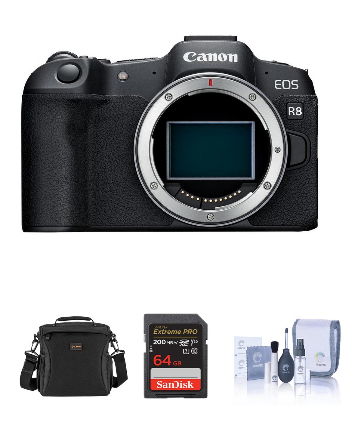 Canon Eos R8 Full-Frame 4K Mirrorless Camera - Black