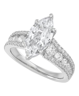 IGI Certified Lab Grown Diamond Ring (3-1/2 ct. t.w.) in 14k White or Yellow Gold