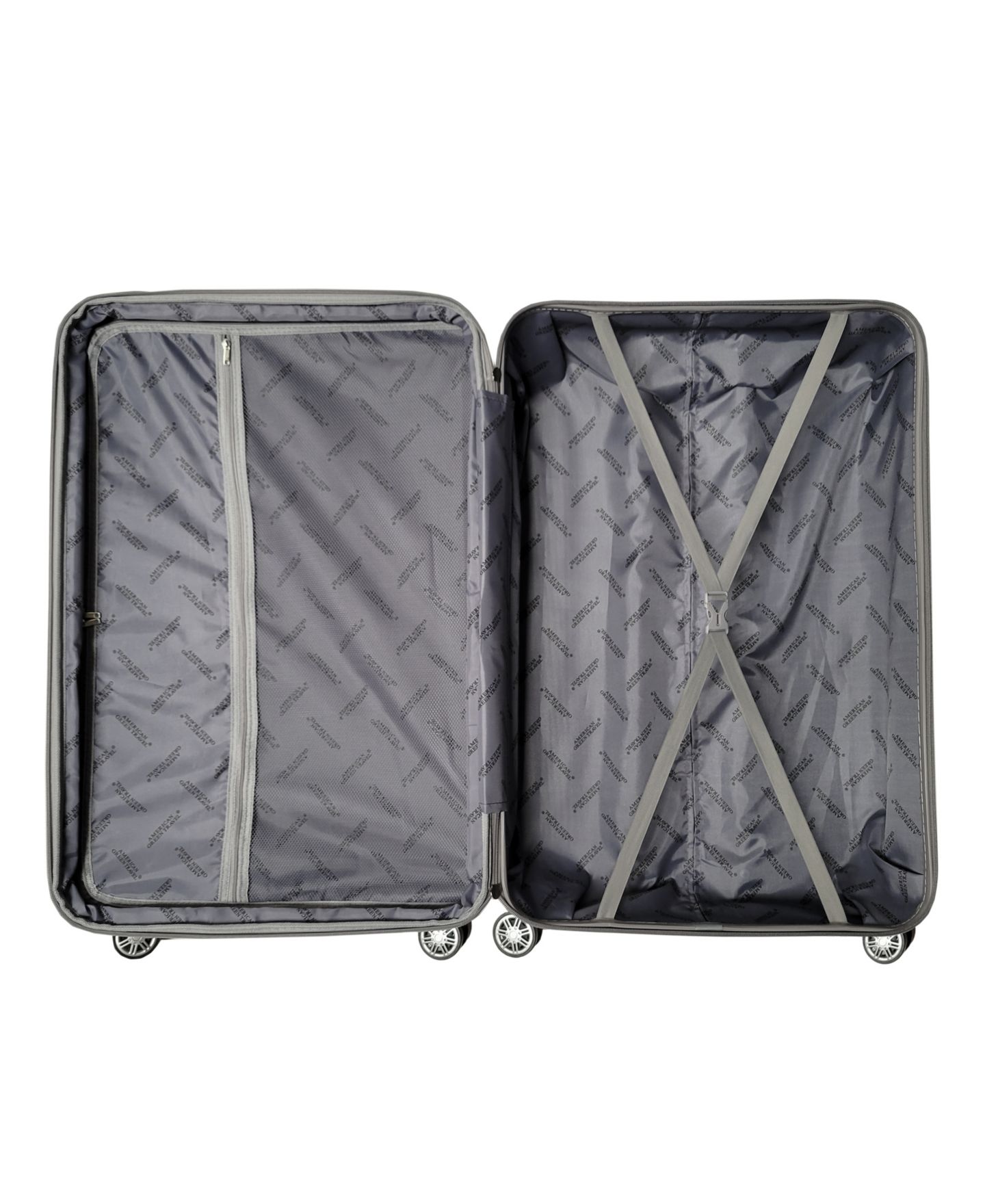 Чемоданы American Green Travel Denali S. 3-Pc. Anti-theft Hardside Luggage Set, цвет: Чёрный — фото 8