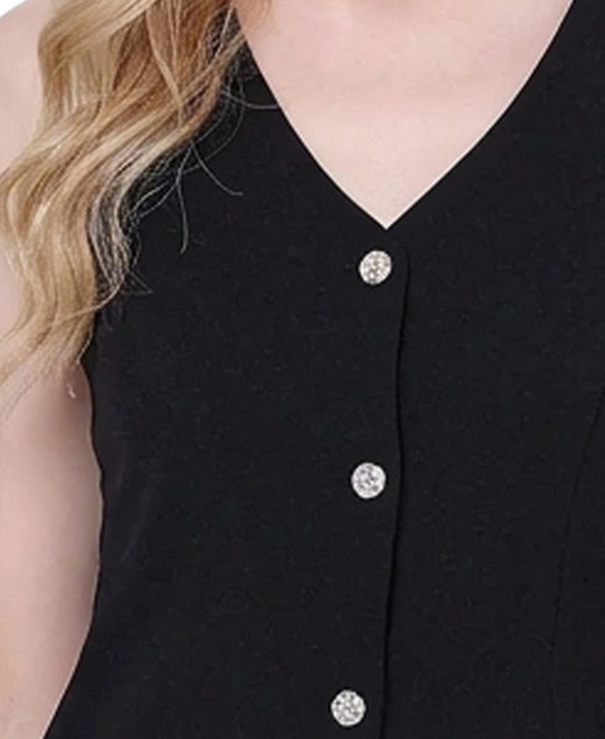 Ny Collection Women's Sleeveless V-Neck Vest