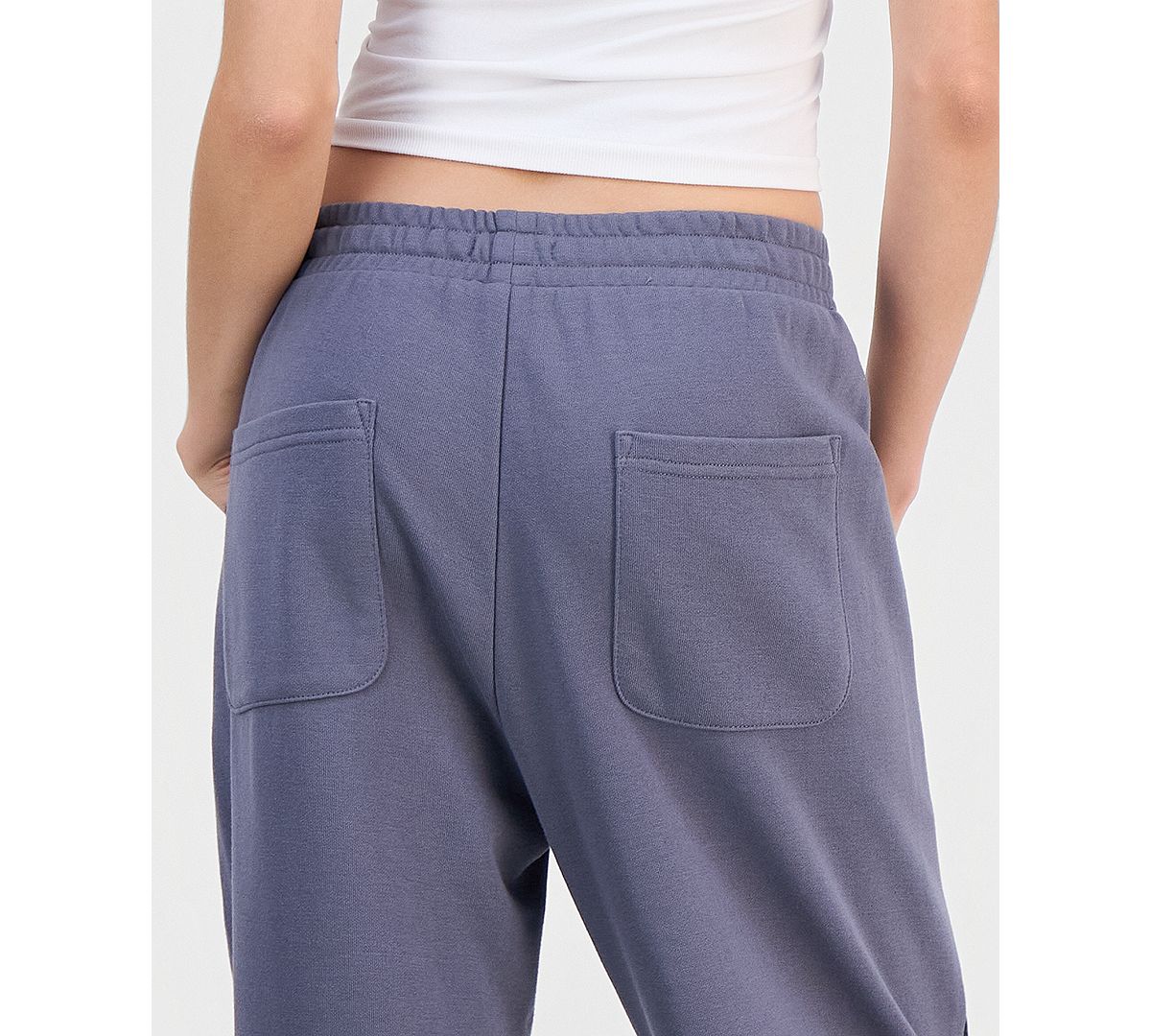 FVR DRM Juniors' Hybrid Denim Wide Leg Sweatpants view 4 — MAYCSS fashion products