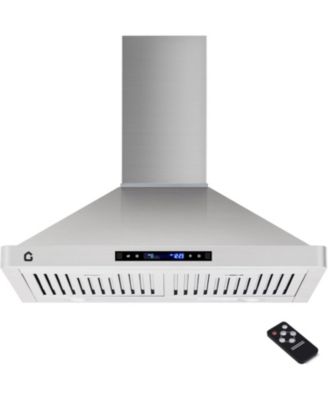 450 CFM 30-Inch Stainless Steel Range Hood, Gesture Control+Remote