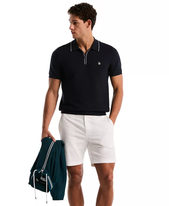 Men's Links Stitch Slim-Fit Polo Shirt - thumbnail 3