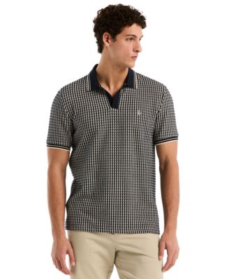 Men's Jacquard Short-Sleeve Polo Shirt