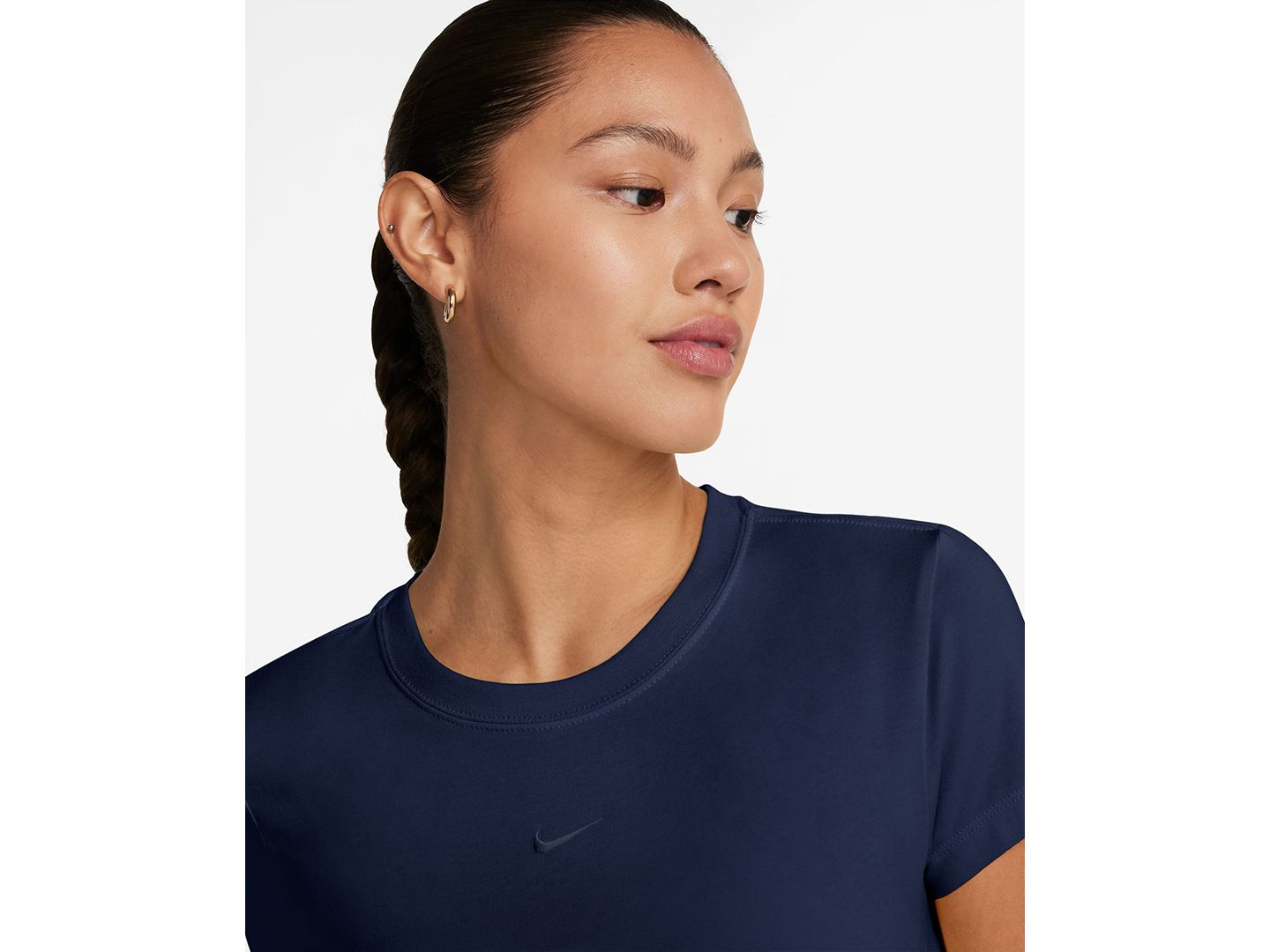 Женская футболка Nike Sportswear Chill Knit, цвет: Полуночный тёмно-синий — фото 2