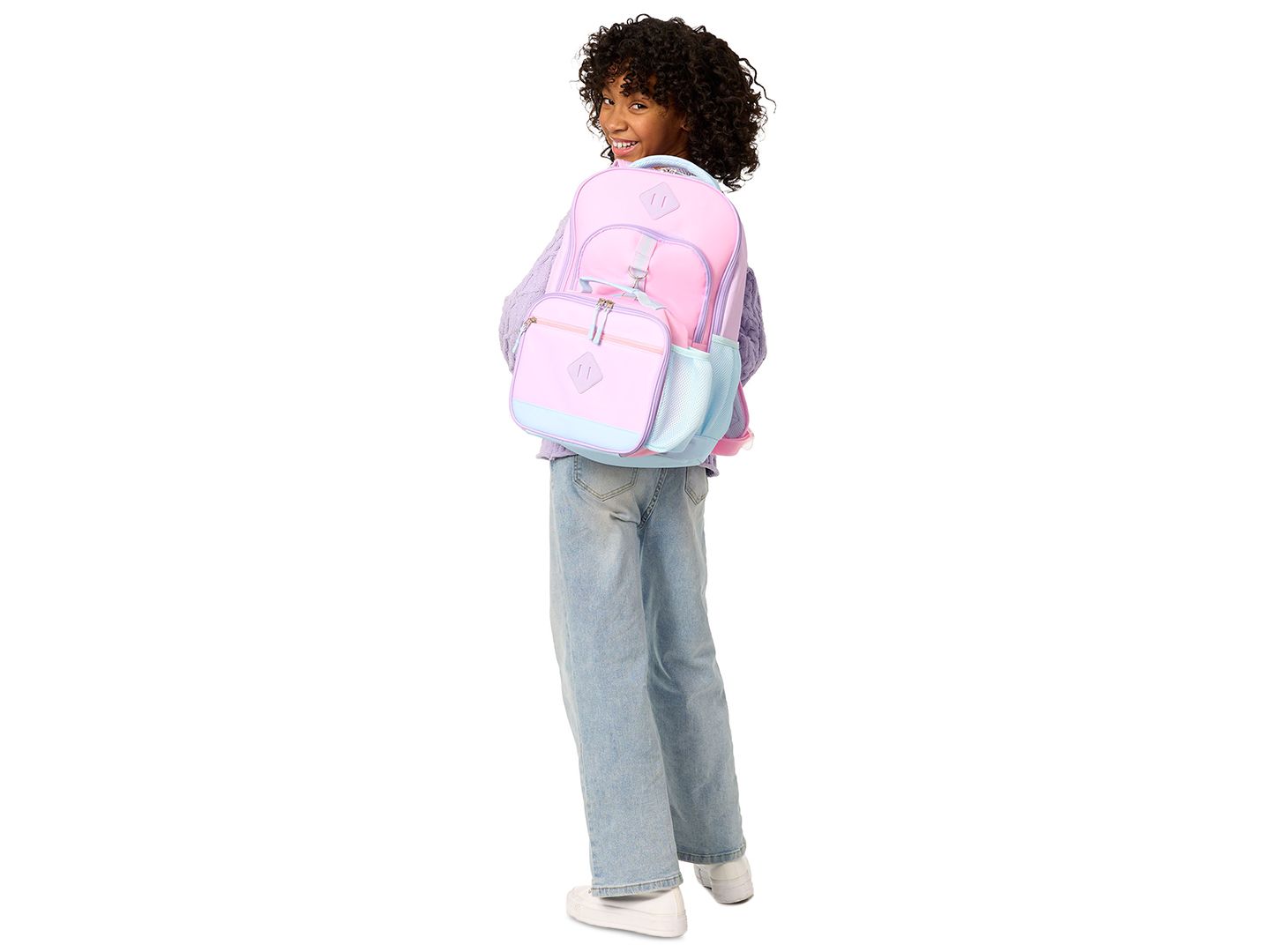 Сумки Rainbow Sugar Backpack and Lunch Box, 2-Piece Set для девочек, цвет: Розовый / Синий — фото 11