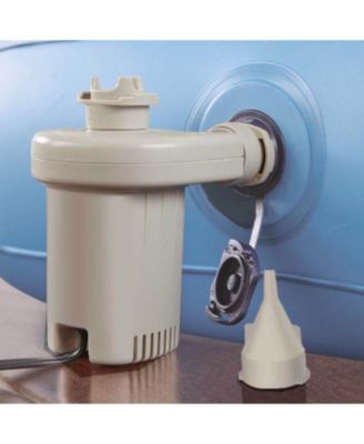 Portable Air Mattress Pump with 12V DC Car Adapter Plug-In - Fast Inflate & Deflate, Fits Beautyrest Airbeds