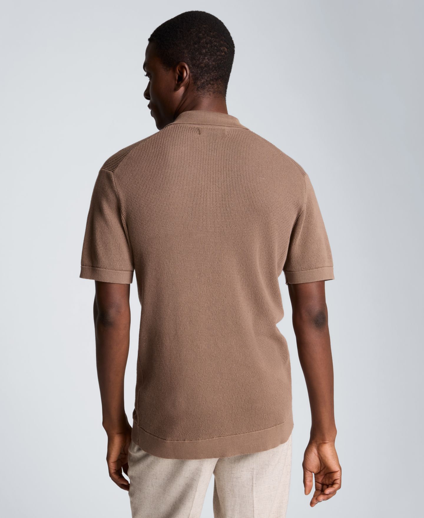 Мужская рубашка Kenneth Cole Sport Assorted Plain Classic, цвет: Тёмный бежевый — фото 5