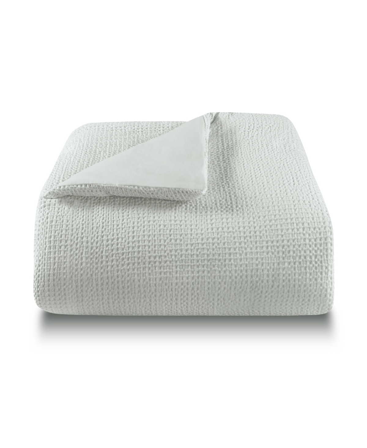 Laundry Stone Washed Cotton Waffle 3-Piece Comforter Set