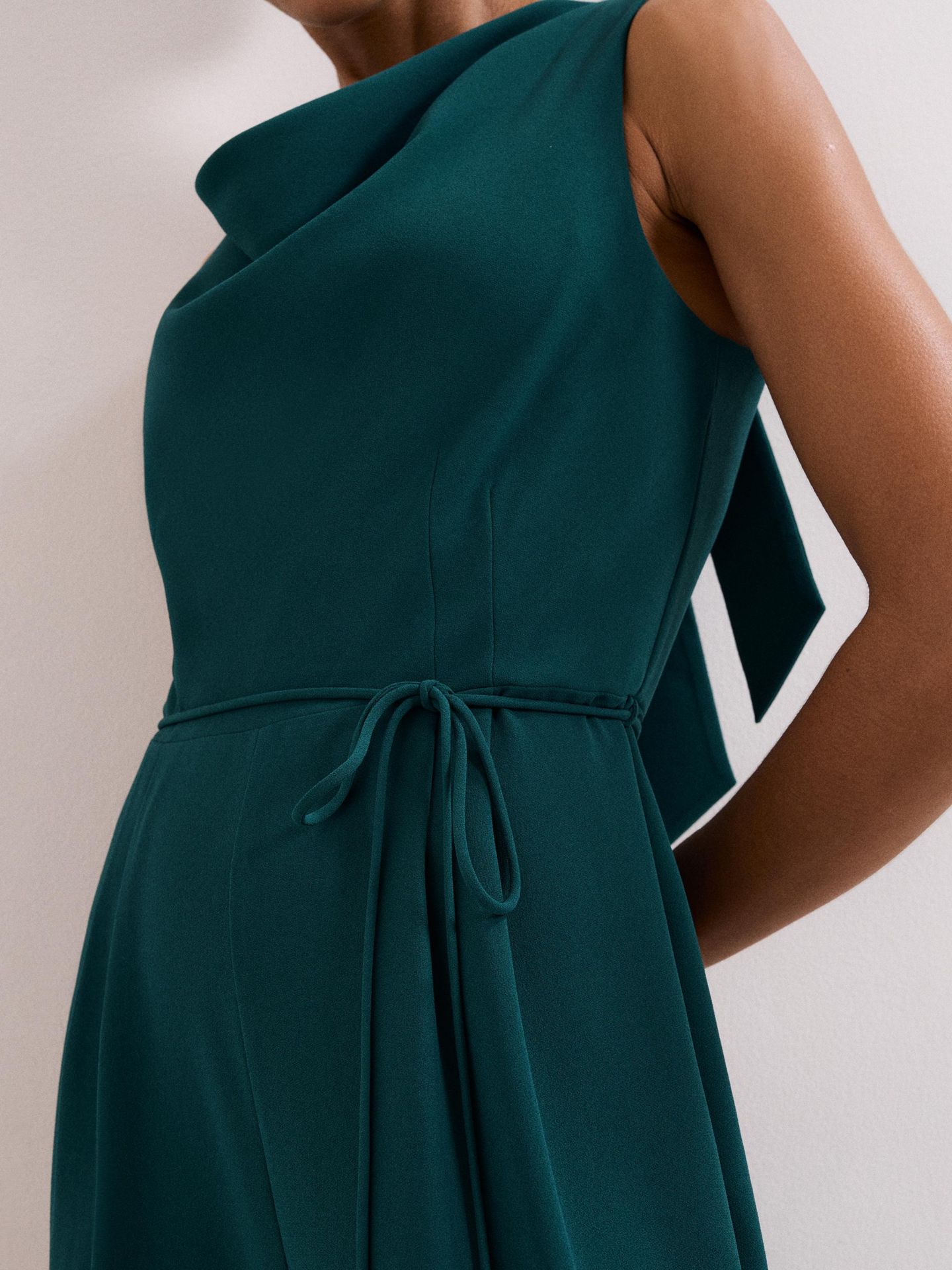 Женский комбинезон Phase Eight Monique Cowl Neck Wide Leg Jumpsuit, цвет: Зелёный — фото 5