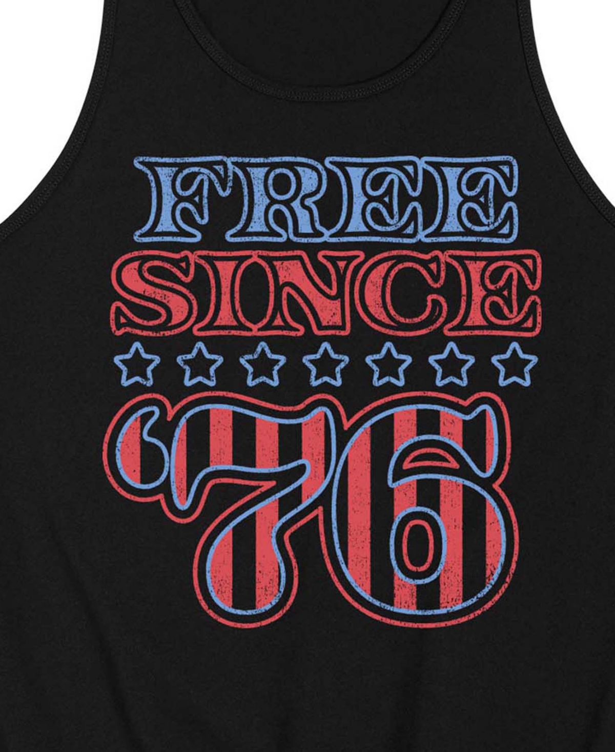Airwaves Men's Free Since 76 Sleeveless Graphic Tank T-Shirts
