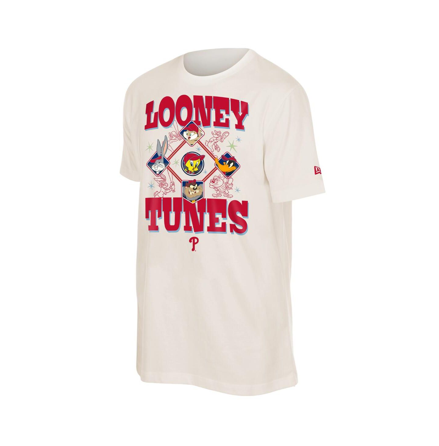 Футболка New Era Cream Philadelphia Phillies Looney Tunes — фото 1