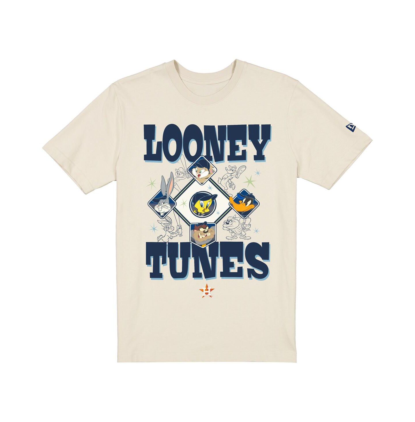 Футболка New Era Cream Houston Astros Looney Tunes — фото 1
