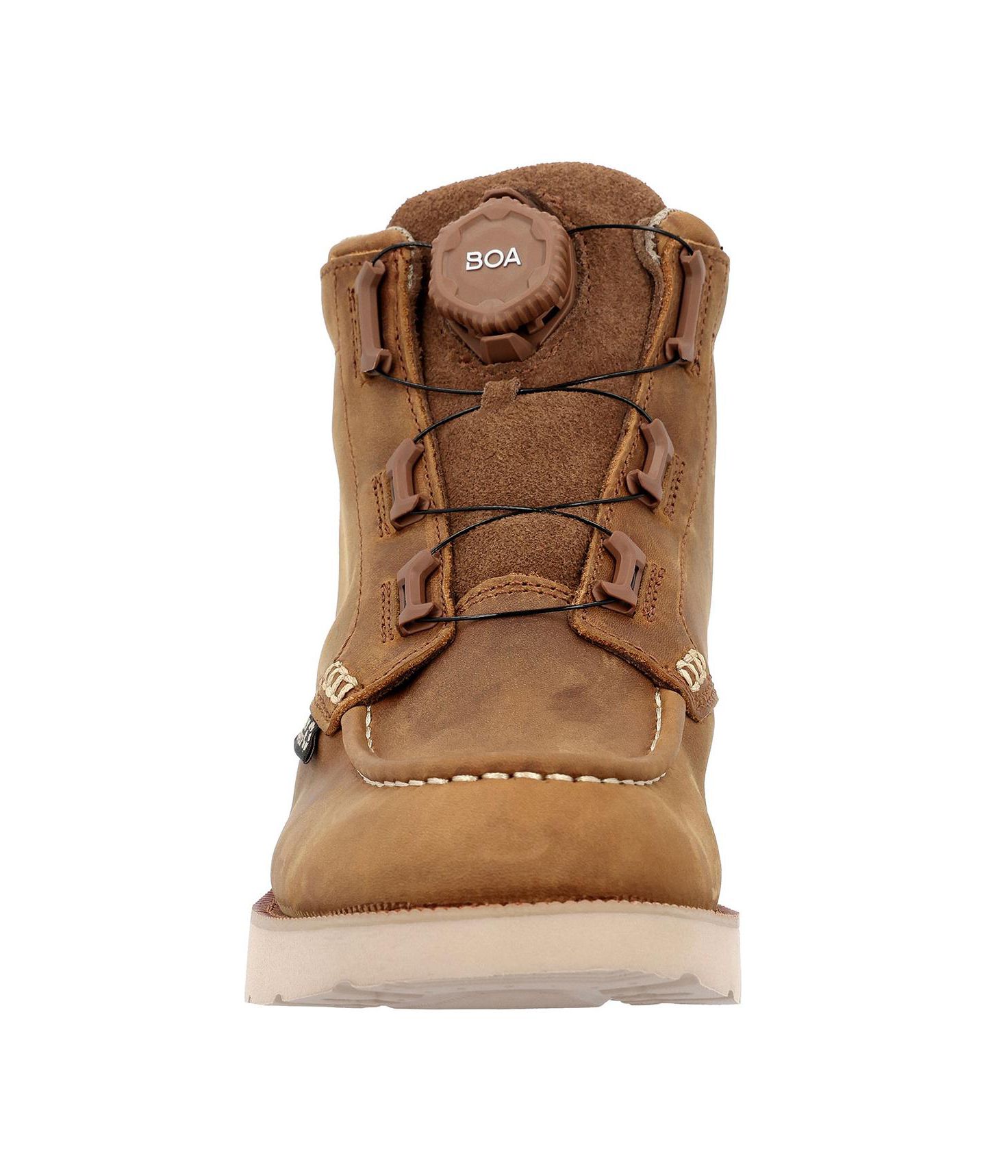 Мужские ботинки ROCKY MonoCrepe Wedge BOA Work Boot, цвет: Коричневый — фото 3