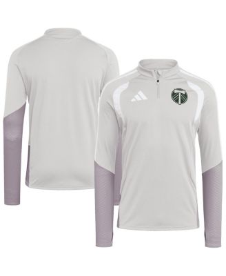 Men's Silver Portland Timbers 2026 Tiro Competition Quarter-Zip Training Sweatshirt