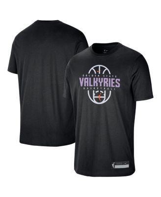 Men's and Women's Black Golden State Valkyries 2026 On-Court Authentic Practice Premium T-Shirt