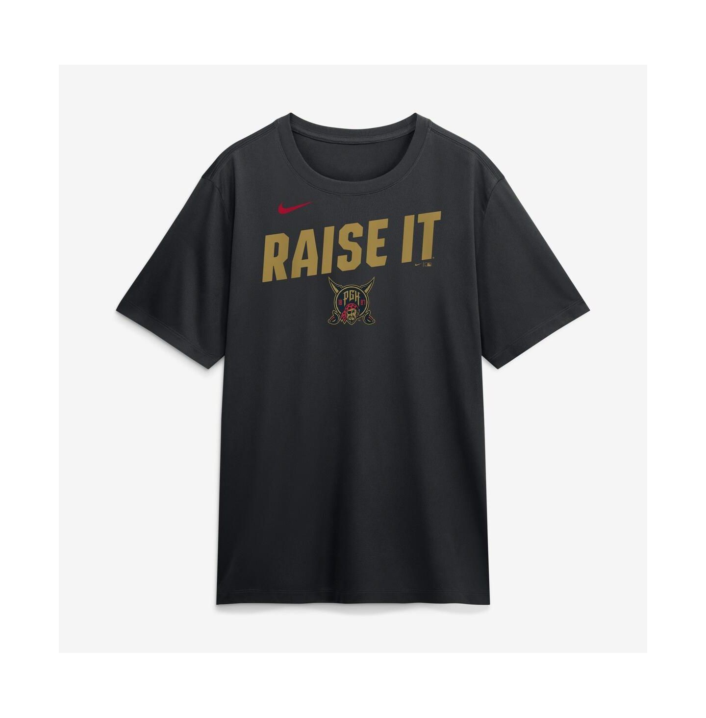 Мужская футболка Nike Black Pittsburgh Pirates 2026 City Connect Team Phrase Script Dri-FIT — фото 1