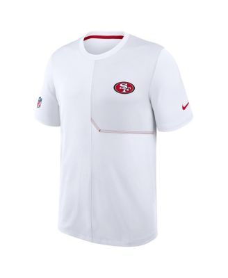Nike Men's White San Francisco 49ers Sideline UV Dri-FIT Coaches T