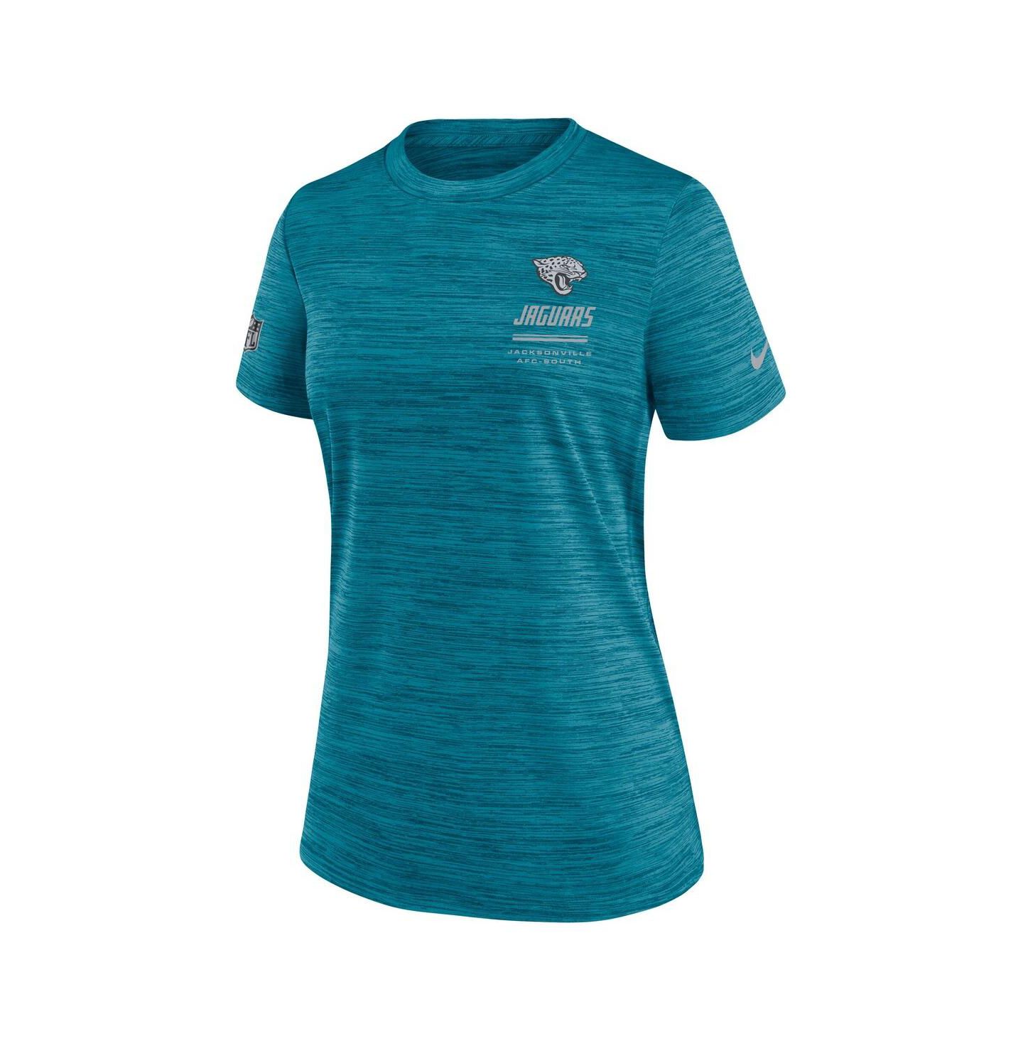 Женская футболка Nike Teal Jacksonville Jaguars Sideline Velocity Dri-FIT — фото 1