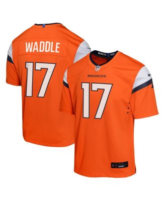 Big Boys and Girls Jaylen Waddle Orange Denver Broncos Game Jersey