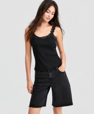 Women's Lace-Trim Tank Top