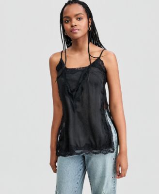 Women’s Lace Trim Long Cami