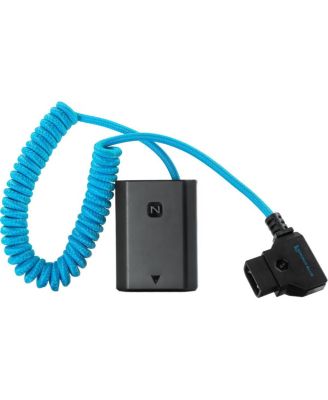 D-Tap to NP-FZ100 Coiled Dummy Battery Cable for Sony a7S III/a7 IV