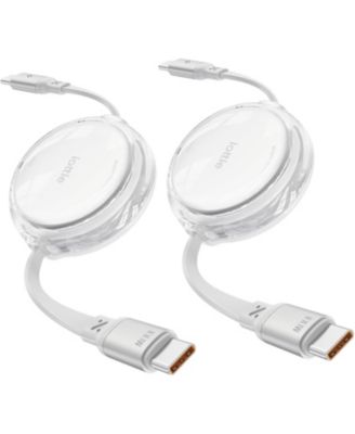 Basix by 100W Retractable USB-C Cable (2 packs)