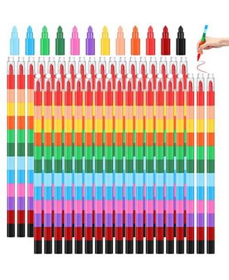 Stackable Crayons Buildable Rainbow Pencils Party Favors