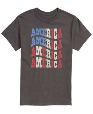Men's America Wavy Short-Sleeve Graphic T-Shirt