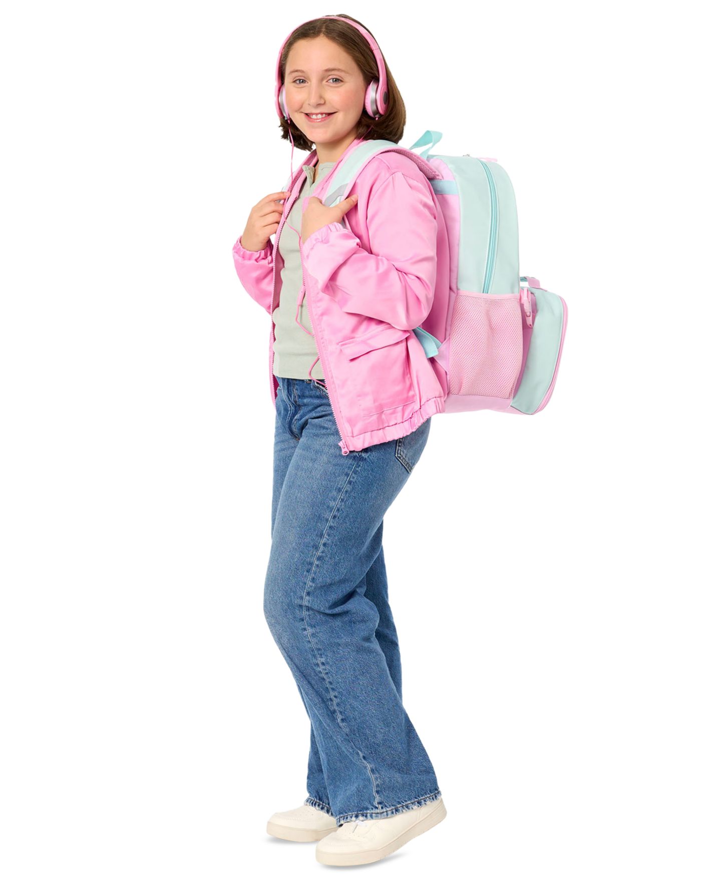 Сумки Rainbow Sugar Camper Van Backpack, Lunch Bag and Headphone, 3-Piece Set для девочек, цвет: Синий / Розовый — фото 3