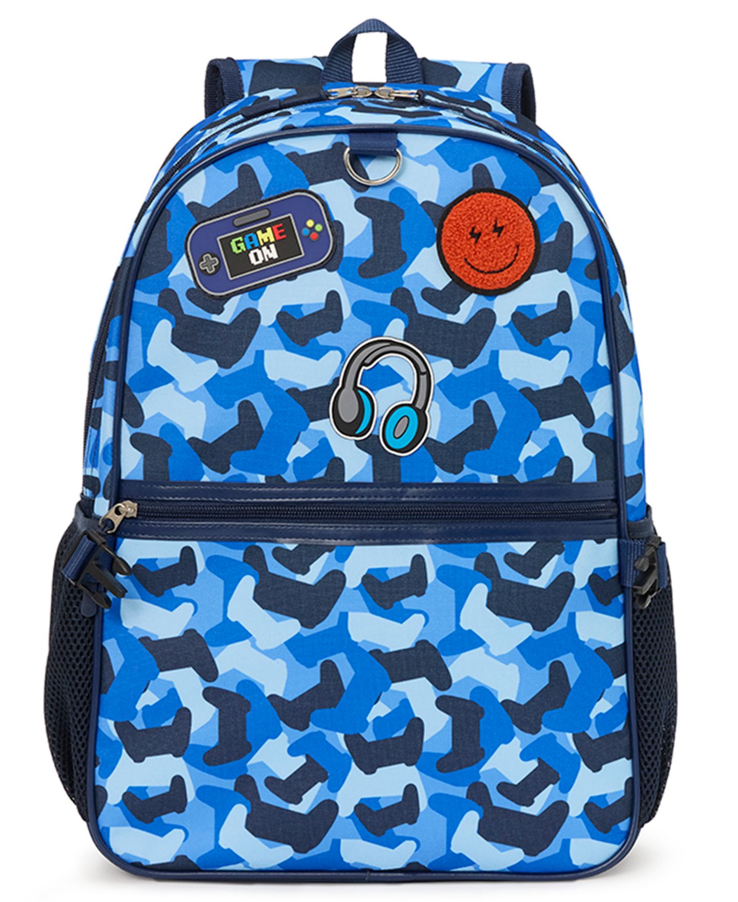 Сумки Extreme Nation Camo Gamer Backpack, Headphone and Lunch Box, 3-Piece Set для мальчиков, цвет: Синий — фото 2