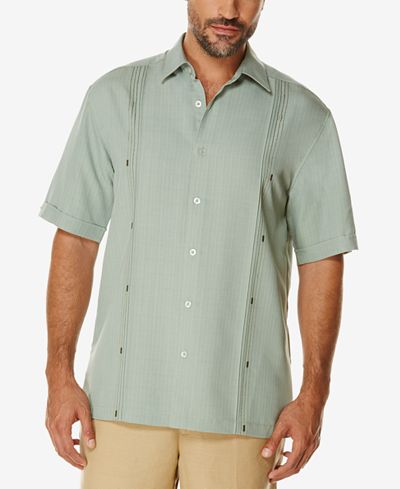 Cubavera Men's Textured Short-Sleeve Shirt