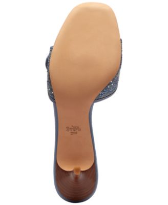 Size7B【COACH】マーゴットサンダル　ミュール　ベージュ　24cm COACH Women's Margot Slip-On Kitten Heel Sandals - Macy's