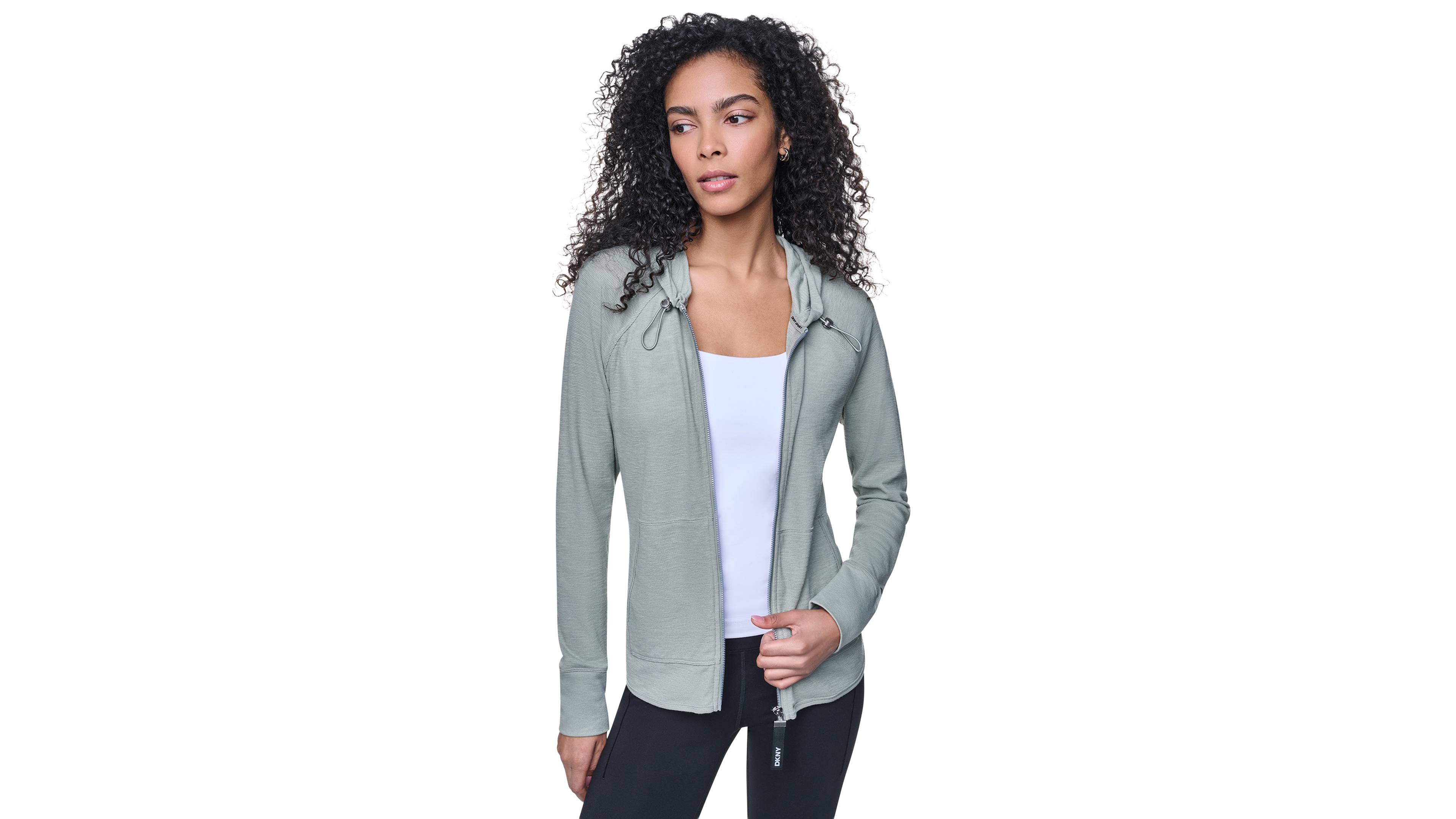 Dkny Women's Sport Zip-Front Hoodie Jacket