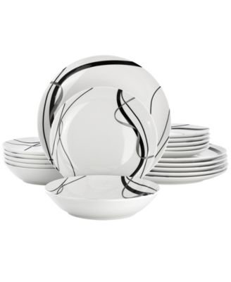Sarah 18-Pc. Dinnerware Set, Service For 6