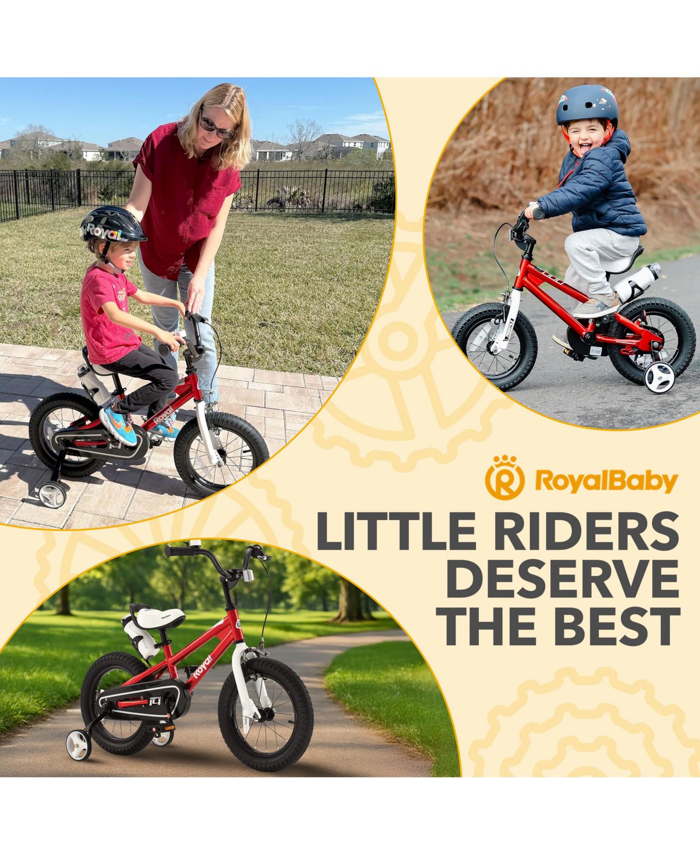 Детская игрушка RoyalBaby Freestyle 16 Inch Steel BMX-Style Bicycle with Training Wheels, Ages 3+ — фото 9
