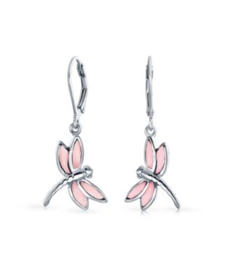 Dainty Butterfly Dragonfly Firefly Stone Shell Inlaid Dangle