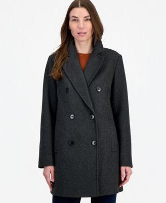 Women's Double-Breasted Pea Coat, Created for Macy's