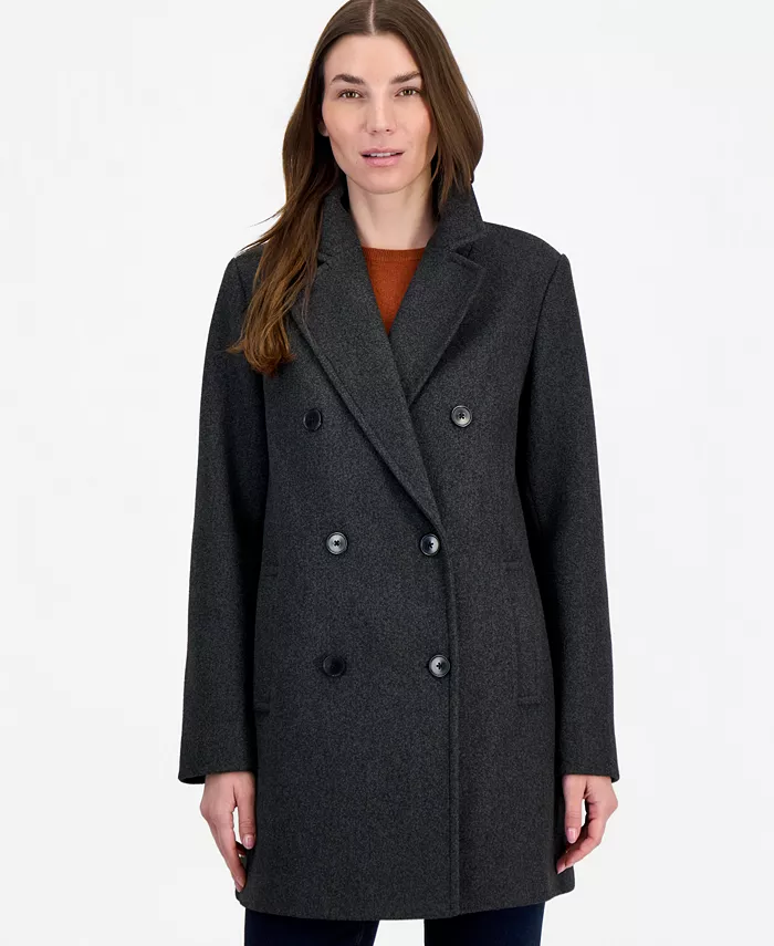 Women's Double-Breasted Pea Coat, Created for Macy's - thumbnail 4