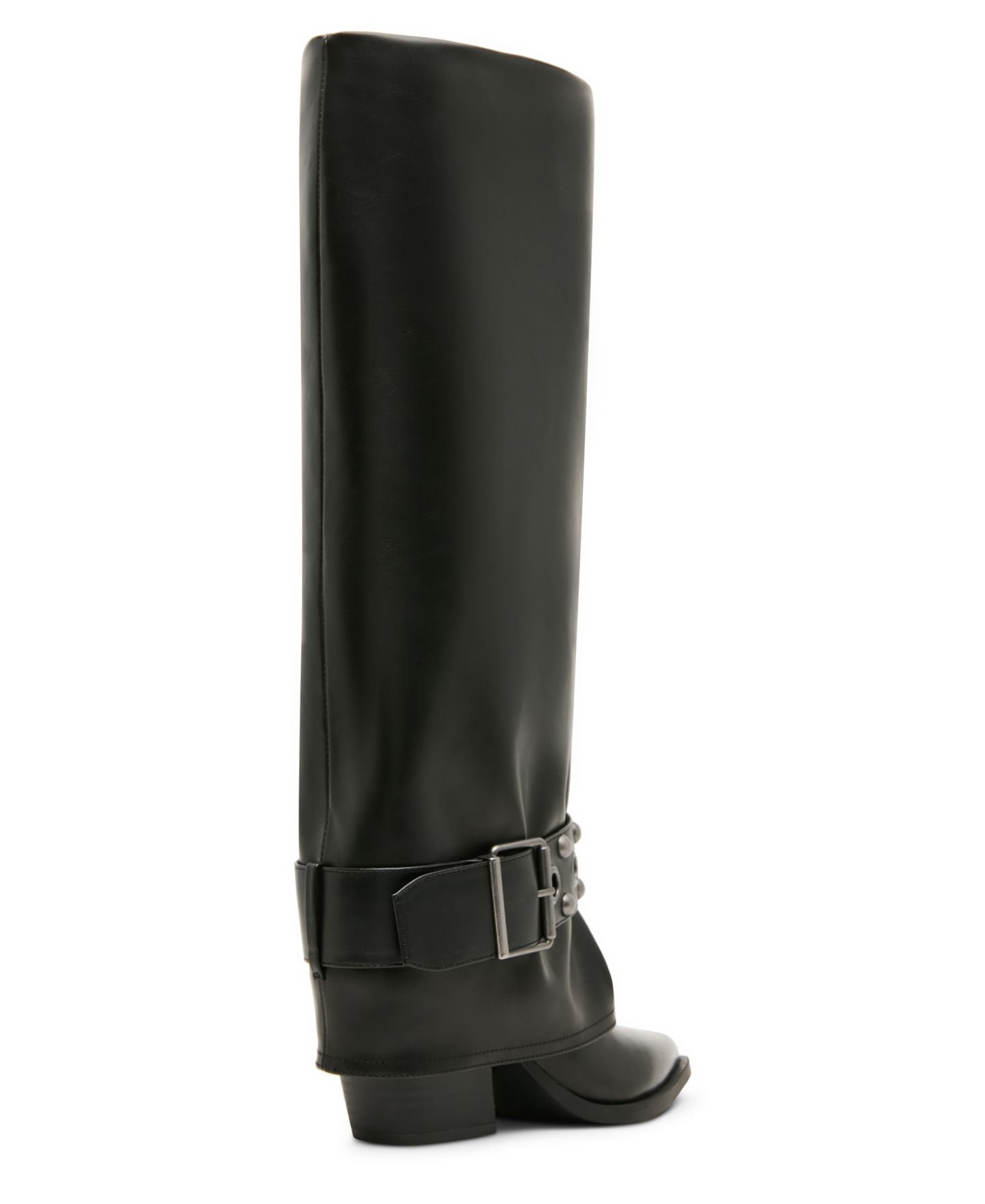 Женские ботинки Madden Girl Rodeo Cuffed Studded Tall Cowboy, цвет: Чёрный — фото 7